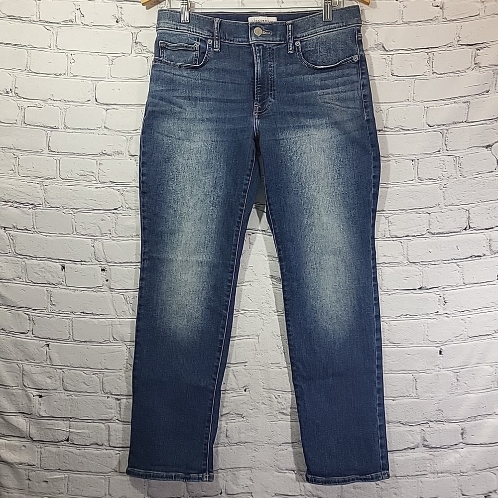 Lucky Brand Women's Sweet Mid Rise Straight Blue Denim Jeans -‎ 10/30R Western